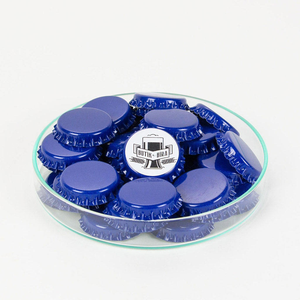 Mavi Renk Bira Şişesi Kapağı - Butikmatik