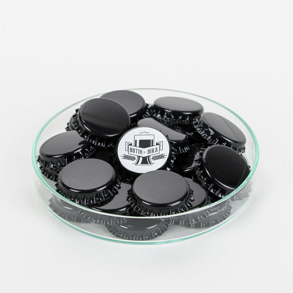 Siyah Renk Bira Şişesi Kapağı - Butikmatik