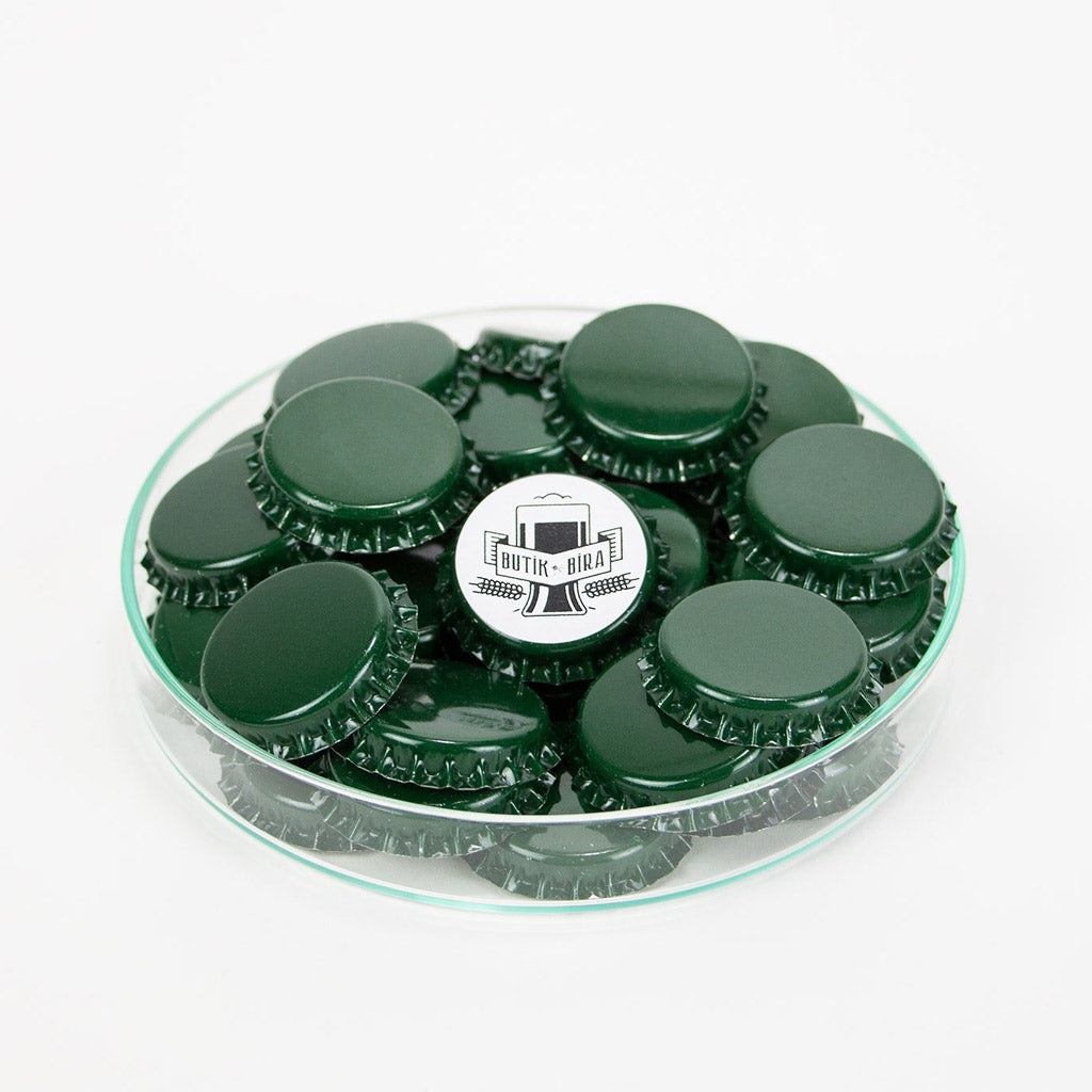 Yeşil Renk Bira Şişesi Kapağı - Butikmatik